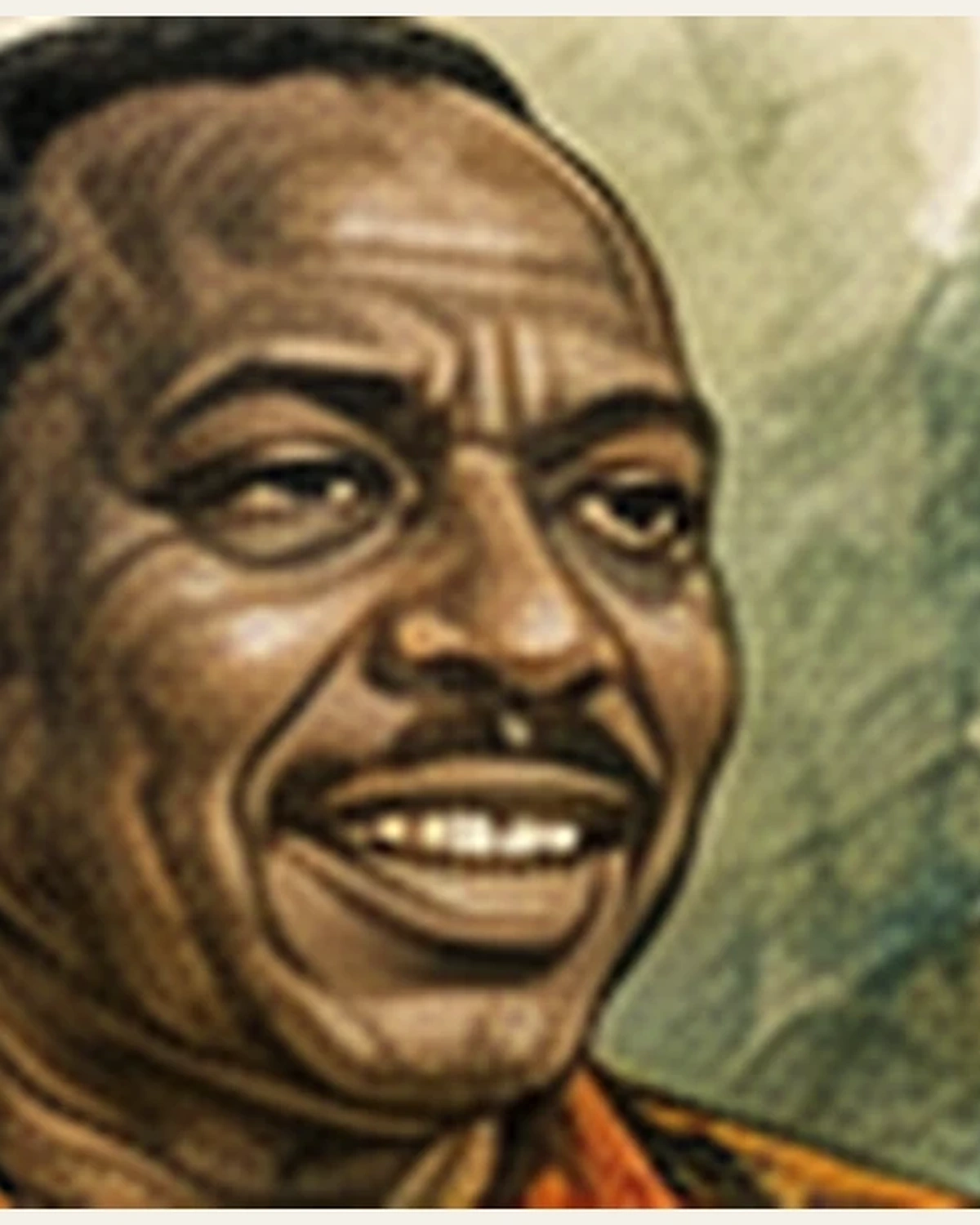 Ilustración editorial de Ken Saro-Wiwa
