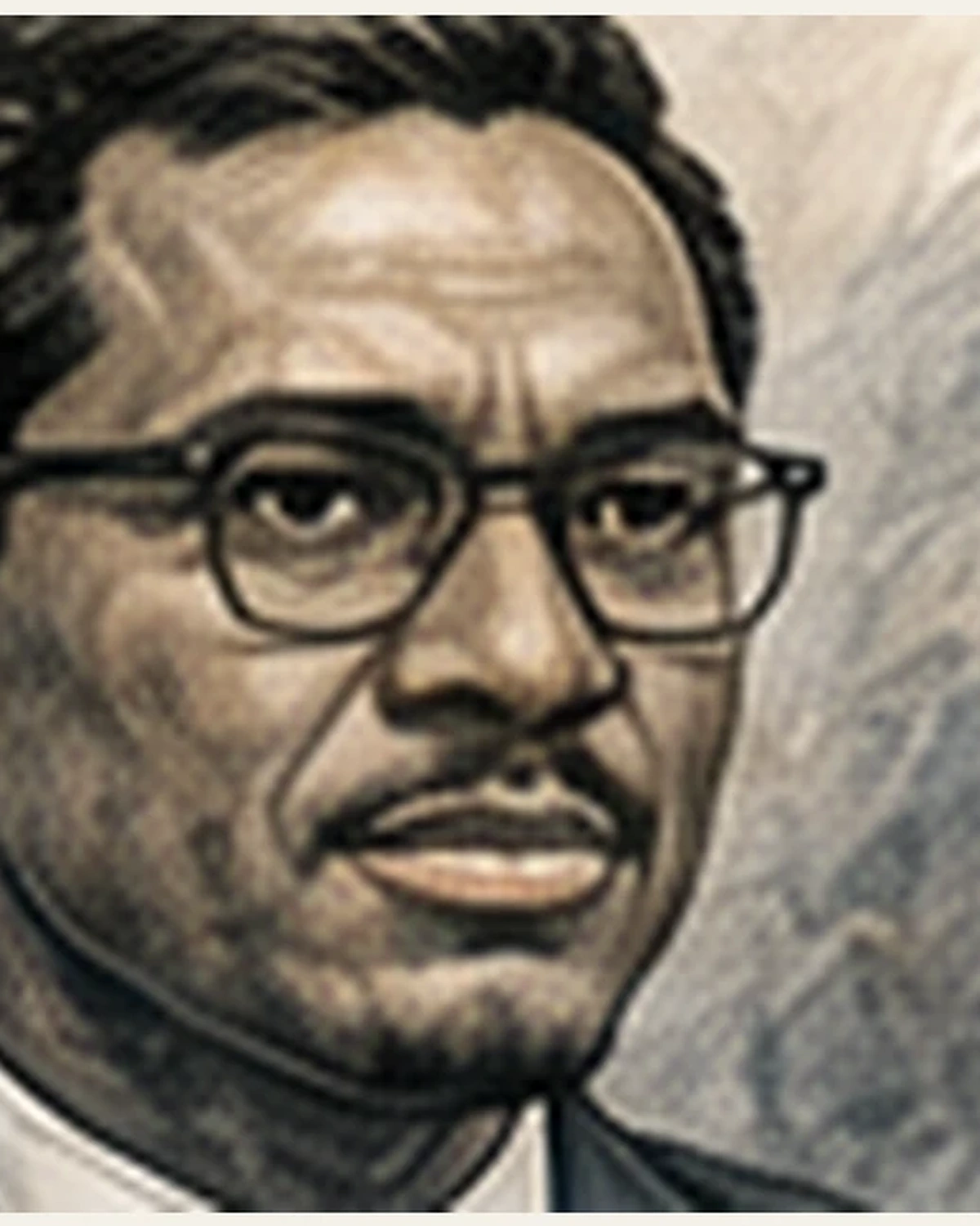 Ilustración editorial de Patrice Lumumba
