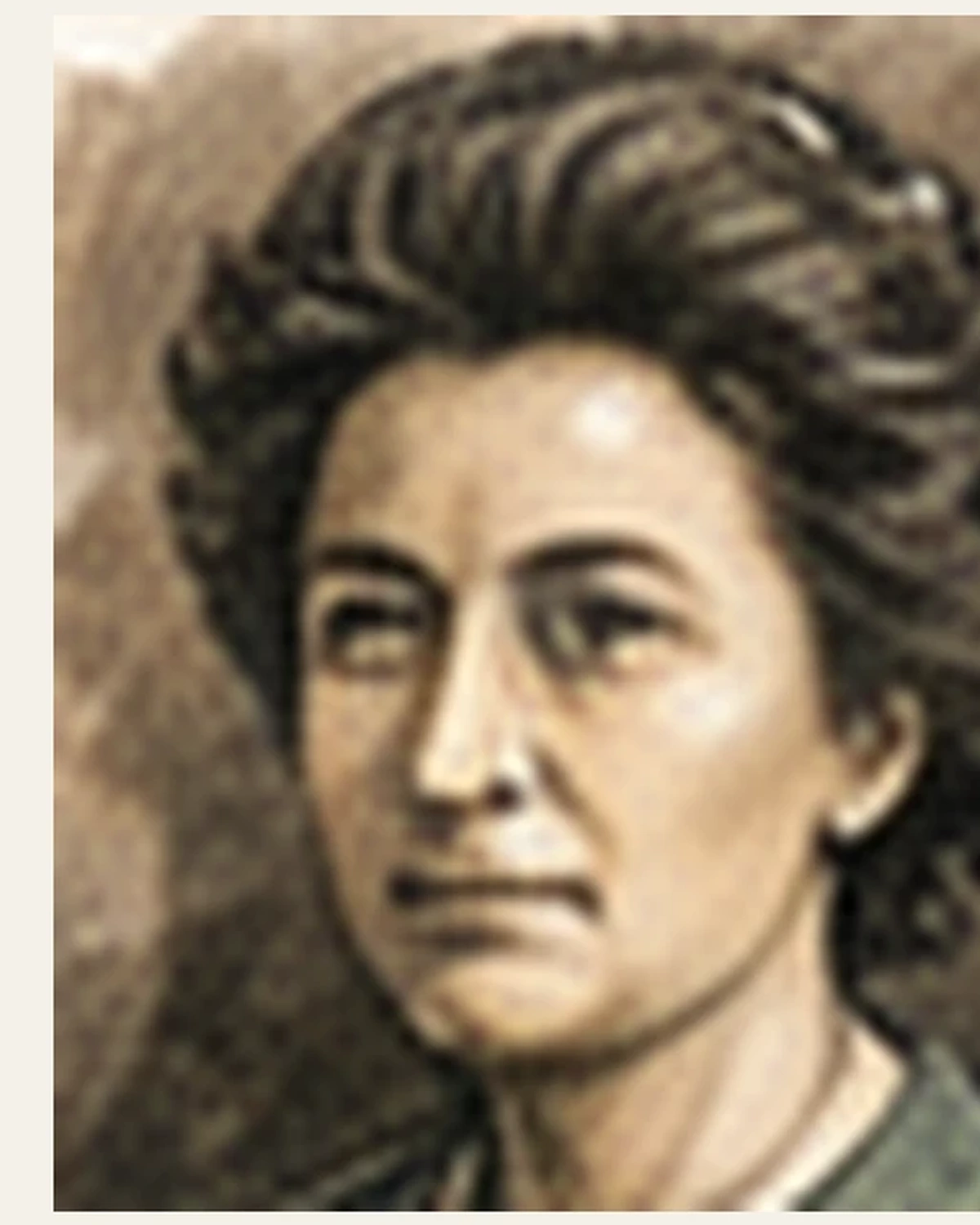 Ilustración editorial de Rosa Luxemburgo