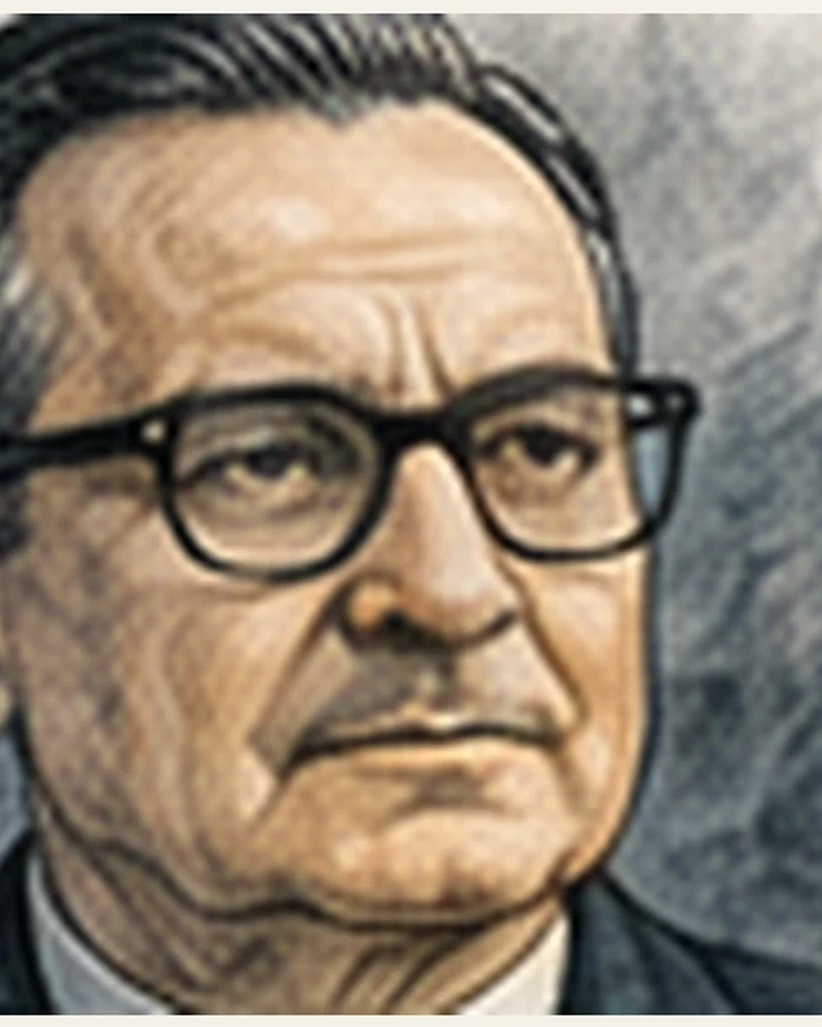Ilustración editorial de Salvador Allende