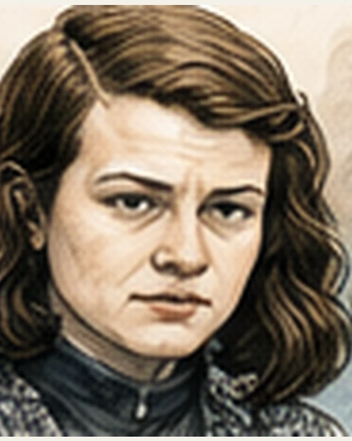 Ilustración editorial de Sophie Scholl