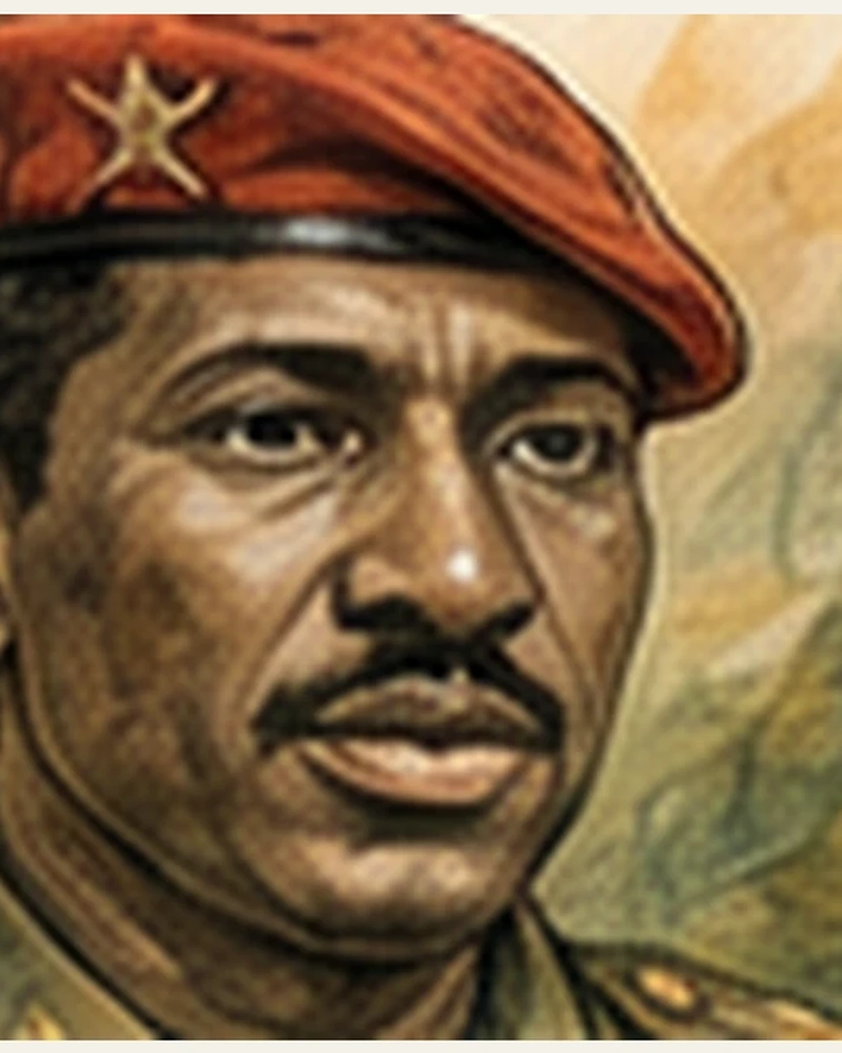 Ilustración editorial de Thomas Sankara